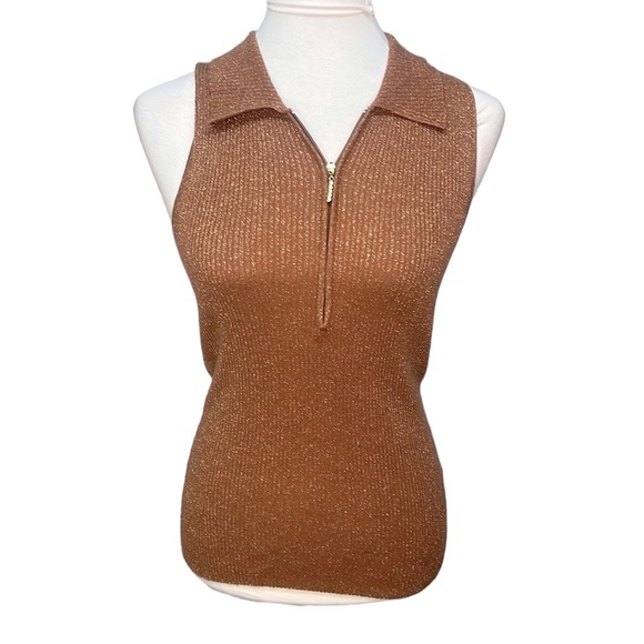 Cache Metallic Sleeveless Sweater - Picture 1 of 6